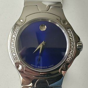 Movado SE Sports Edition Blue with Diamond Bezel